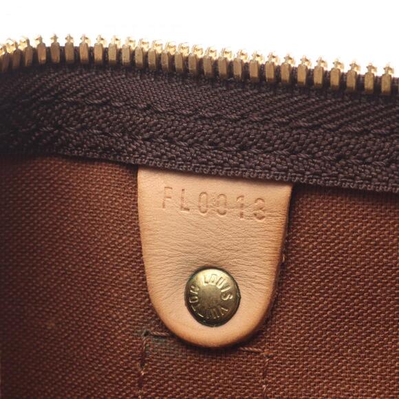 LOUIS VUITTON Authentic Brown Monogram Leather Keepall 45 Boston Bag - Picture 5 of 13